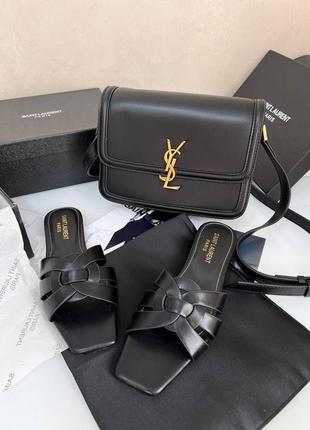 Шлепанцы в стиле ysl