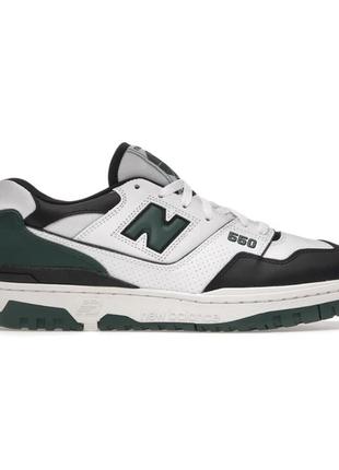 Мужские кроссовки   new balance 550 white green 42