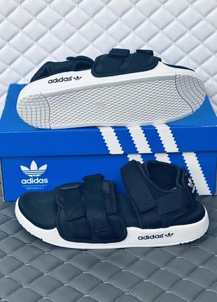 Adidas adilette сандалии мужские черные на липучках босоножки адидас адилет7 фото