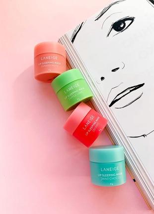 Набор laneige корейская ночная маска для губ