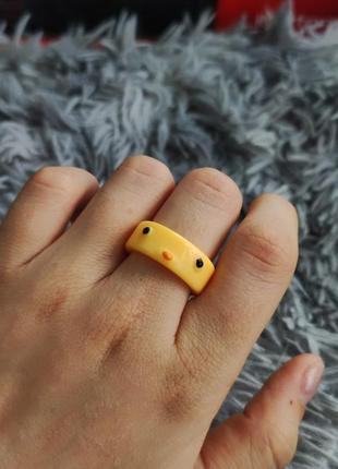 Мультяшное кольцо акриловое кольцо масивное цветное кольцо ретро винтажное кольцо