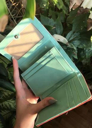 Женский маленький кошелёк , складной кошелёк персикового цвета , кошелёчек2 фото