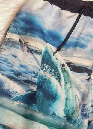 Баллоновые шорты плавки с акулами на 10-11 лет5 фото