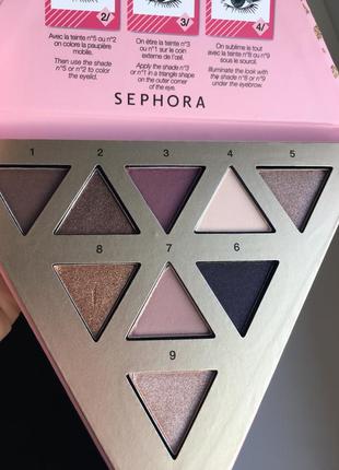 Палітра 9 - тіней для повік sephora the delicate3 фото