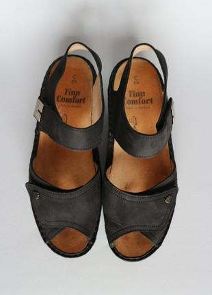 Finn comfort оригинальные брендовые ортопедические кожаные сандалии жанкие кожаные сандалии2 фото