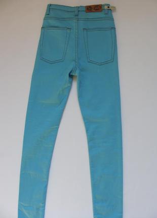 Модные брендовые джинсы с высокой посадкой от cheap monday, плотные4 фото