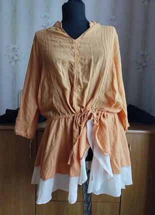 Туника летняя хлопок р 48-50 m&s