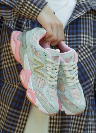 Женские кроссовки new balance 9060 x joe freshgoods inside voices bady shower blue 37-38