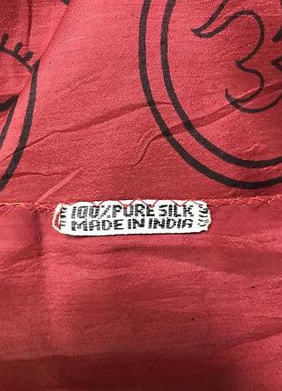 Индия. большой палантин-парео из матового шелка