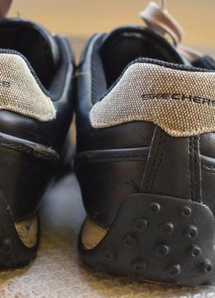 Кожаные туфли мокасины сникерсы лоферы слипоны skechers р. 455 фото