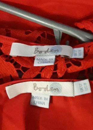 Брендовая красивая кружчатая блуза с топом р. 12 от boden4 фото