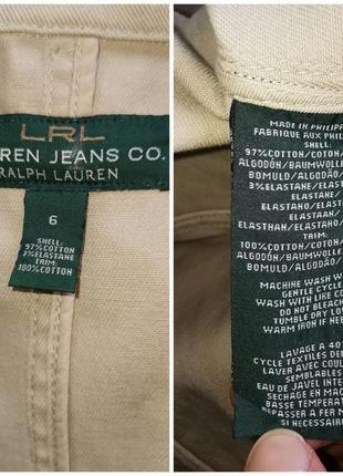 Пиджак джинсовый стрейч коттон хлопок lauren ralph lauren jeans жакет блейзер женский оригинал7 фото