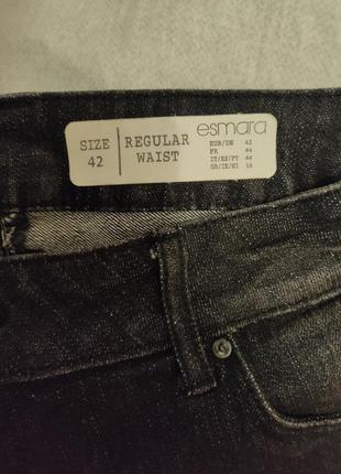 Черные джинсовые шорты с бахромой esmara, l,xl размер3 фото