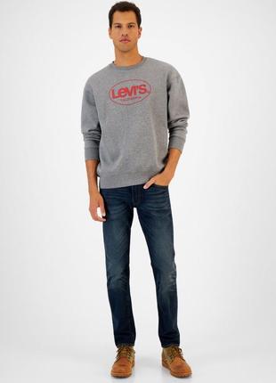 Толстовка от levi's levis левайс men's relaxed-fit fleece sweatshirt