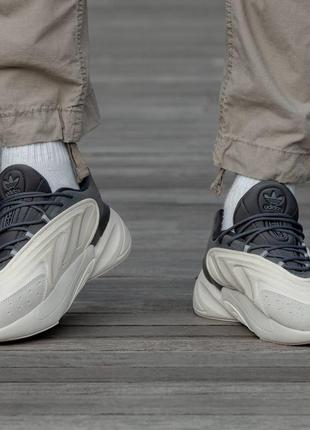 Мужские кроссовки adidas ozelia beige\grey#адидас