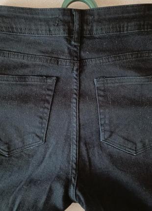 Черные, подростковые (девичьи), зауженные джинсы8 фото