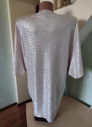 Шикарная серебристая блуза на выход от apricot5 фото