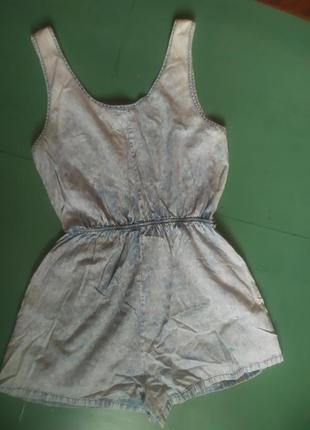 Джинсовое платье сарафан комбинезон3 фото