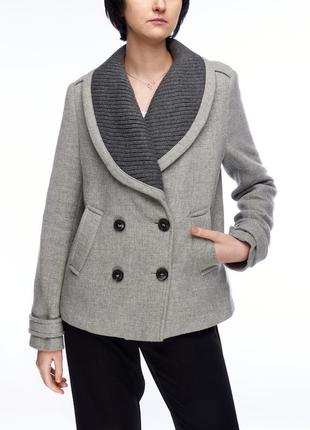 Tommy hilfiger, жакет сірий, шаресть+нейлон, жіноча m