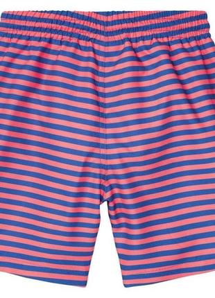 Пляжные шорты для мальчика, рост 146 / 152, цвет синий / коралл2 фото