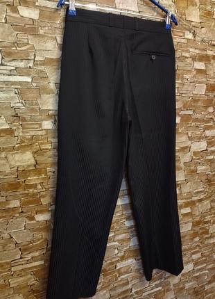 Костюмные брюки,мужские,подростковые брюки,стильные,со стрелками,в полоску,прямые7 фото