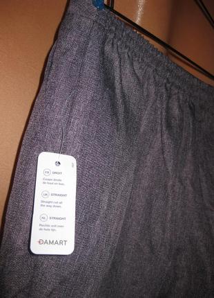 Зручні офісні на резинці строгі ділові штани брюки мом damart мають дві кишені, зі стрілочками10 фото