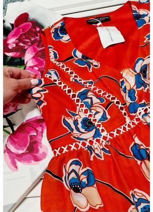 Длинное летнее шифоновое платье в цветочный принт dorothy perkins7 фото