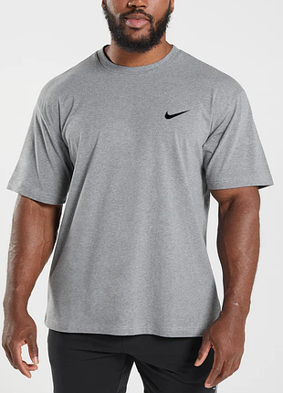 Футболка 4хл серого цвета (nike)