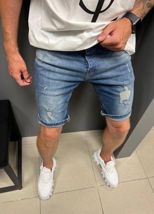 Чоловічі джинсові шорти2 фото