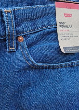 Levi's men's 505 regular fit jeans - 100% оригинал из сша! 40w x 29l4 фото