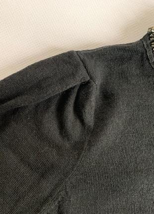 Кофта джемпер гольф блуза размер м, тонкая, 20% шерсти с бисером!8 фото