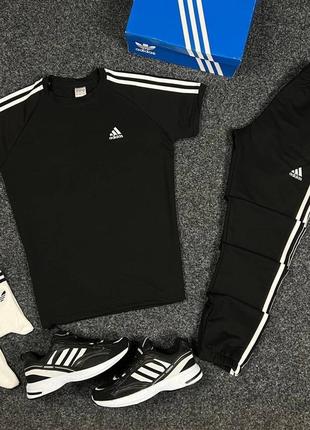 Чоловічий спортивний костюм adidas футболка + штани 🔝