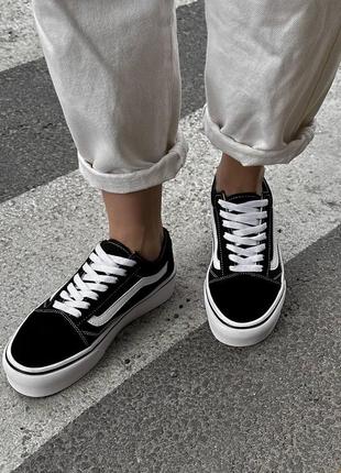 Женские кроссовки vans old school platform