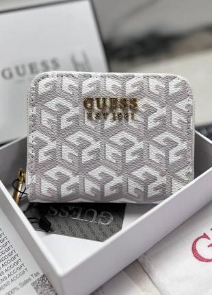 Женский маленький кошелек guess (7594-1) white