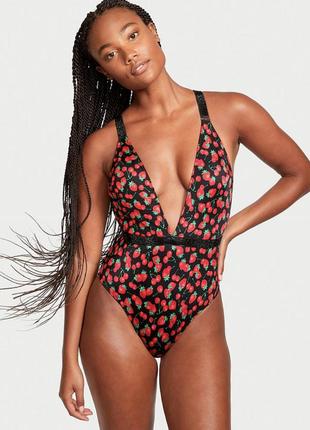 Купальник монокини клубники стразы оригинал victoria’s secret