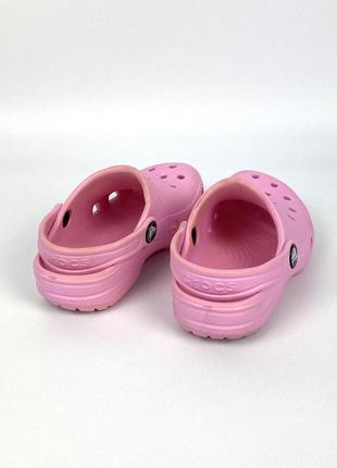 Тапки crocs оригинал розовые тапочки кроксы размер c10 276 фото