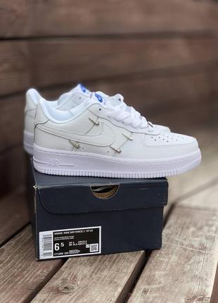 Кроссовки nike air force 1 женские найк аир форс 1 кожа nike air max кожаные кроссовки найк аир форс белые кожа6 фото