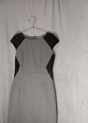 Жіночна сукня з шкіряними вставками2 фото