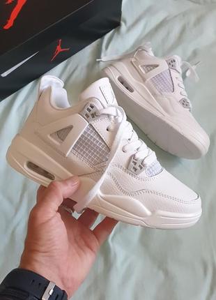 Кроссовки nike air jordan 4 •white•