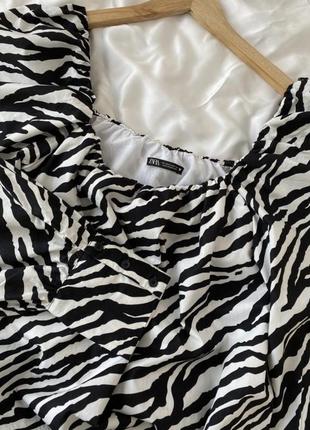Сукня зебра принт zara9 фото