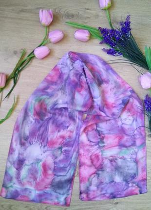 Космический итальянский шарф "галактика" платок палантин повязка на голову