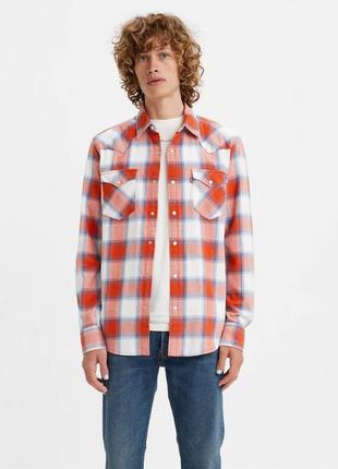 Рубашка от levi's levis левайс levi's classic fit western long-sleeve shirt1 фото