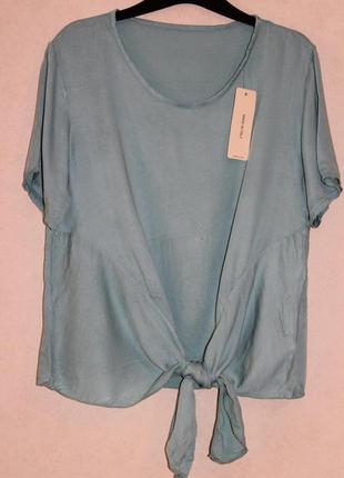 Шикарная мятная блузка италия1 фото