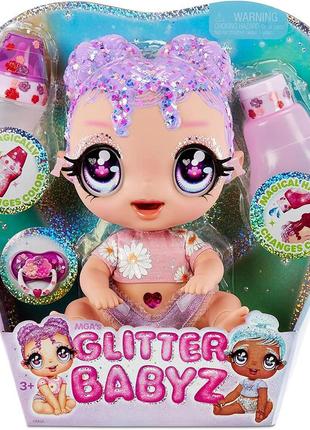 Лялька glitter babyz lila wildboom пупс з блискітками ліла вайлдбум, що змінює колір2 фото