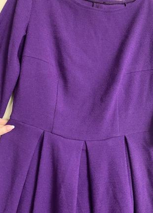 Фиолетовое платье, платье миди,вечернее платье4 фото
