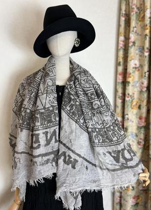 Велика хустка,платок,палантин,стиль етно бохо авангард,4 фото