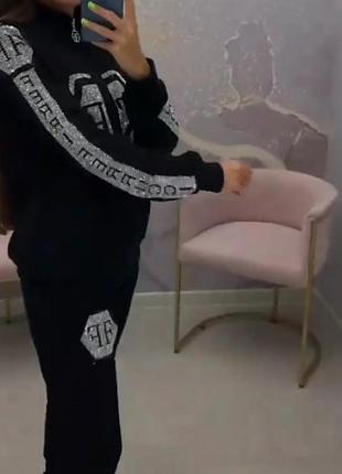 Стильный костюм, трикотаж, турция.