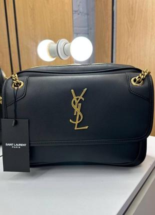 Шикарная кожаная сумочка топ качество в стиле ysl yves saint laurent