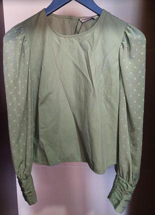 Нова блузка stradivarius з етикеткою  2040/579/506-acvr s м'ятна (dd3000003499273)