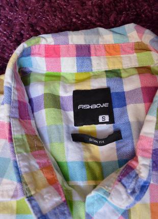 Яркая рубашка фирмы fishbone slim fit4 фото